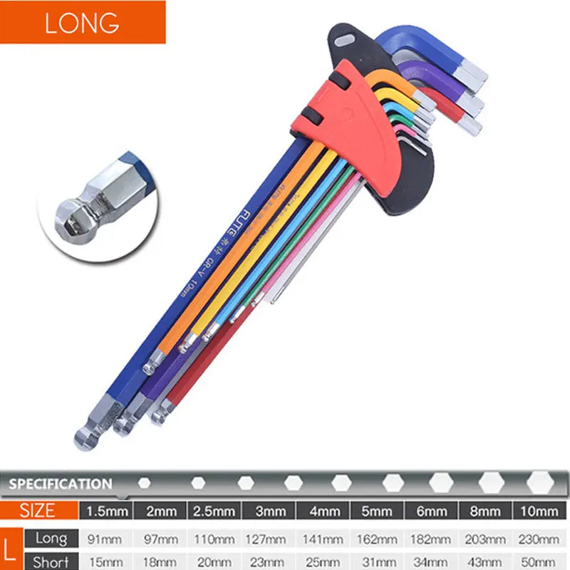 9-Piece Hex Key Set
