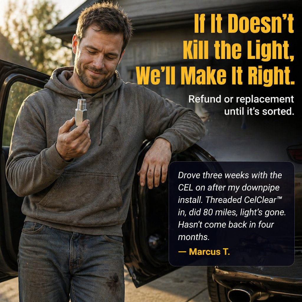 CelClear™ O2 Sensor Spacer — Kill the Check Engine Light Without Pulling the Cat