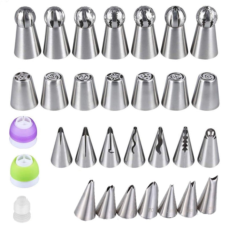 【LAST DAY SALE】Cake Decor Piping Tips & Create Unique Cupcake Decorating 🔥

Please note that the title is already in English.