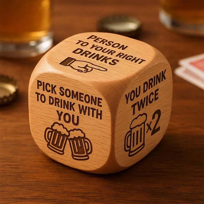 Wooden Choice Dice | Creative Impulses by Roll | Laser Engraved | CraftDice