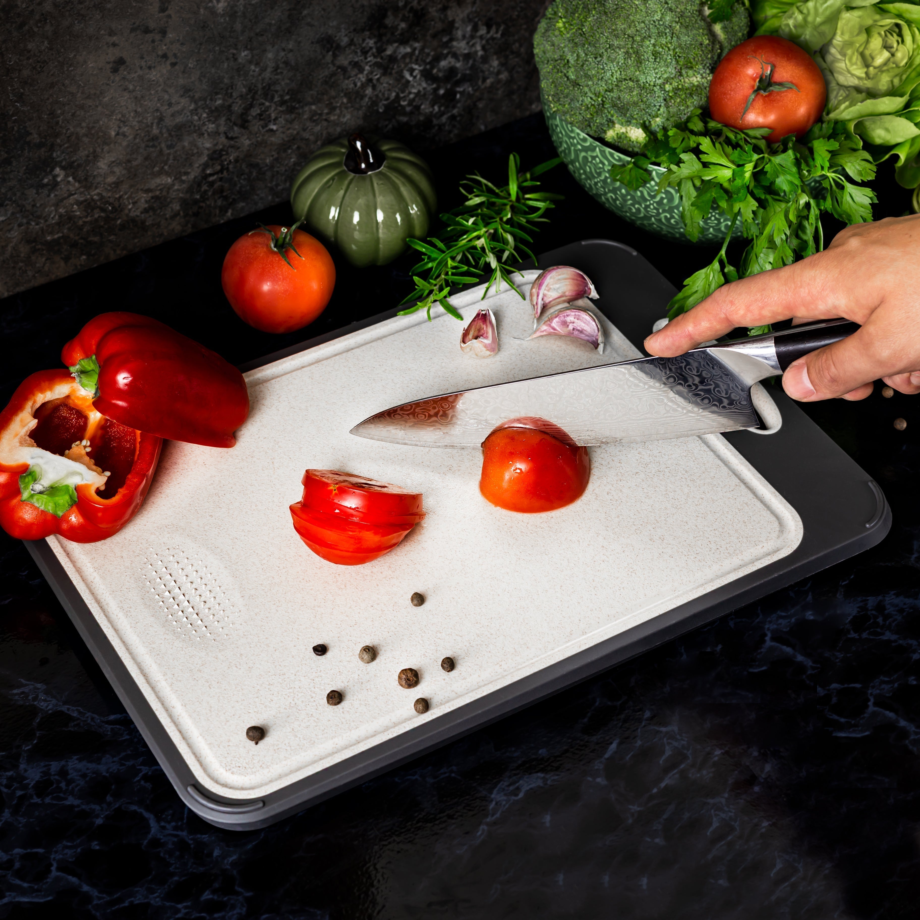 Durable Non-Porous Kitchen Cutting Board – Safe for Food Prep and Cooking