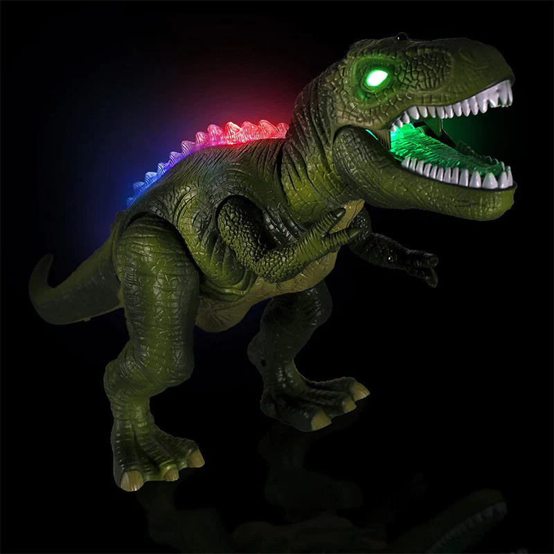 Electric Dinosaur Toy with Remote Control – Walking, Roaring, LED Lights