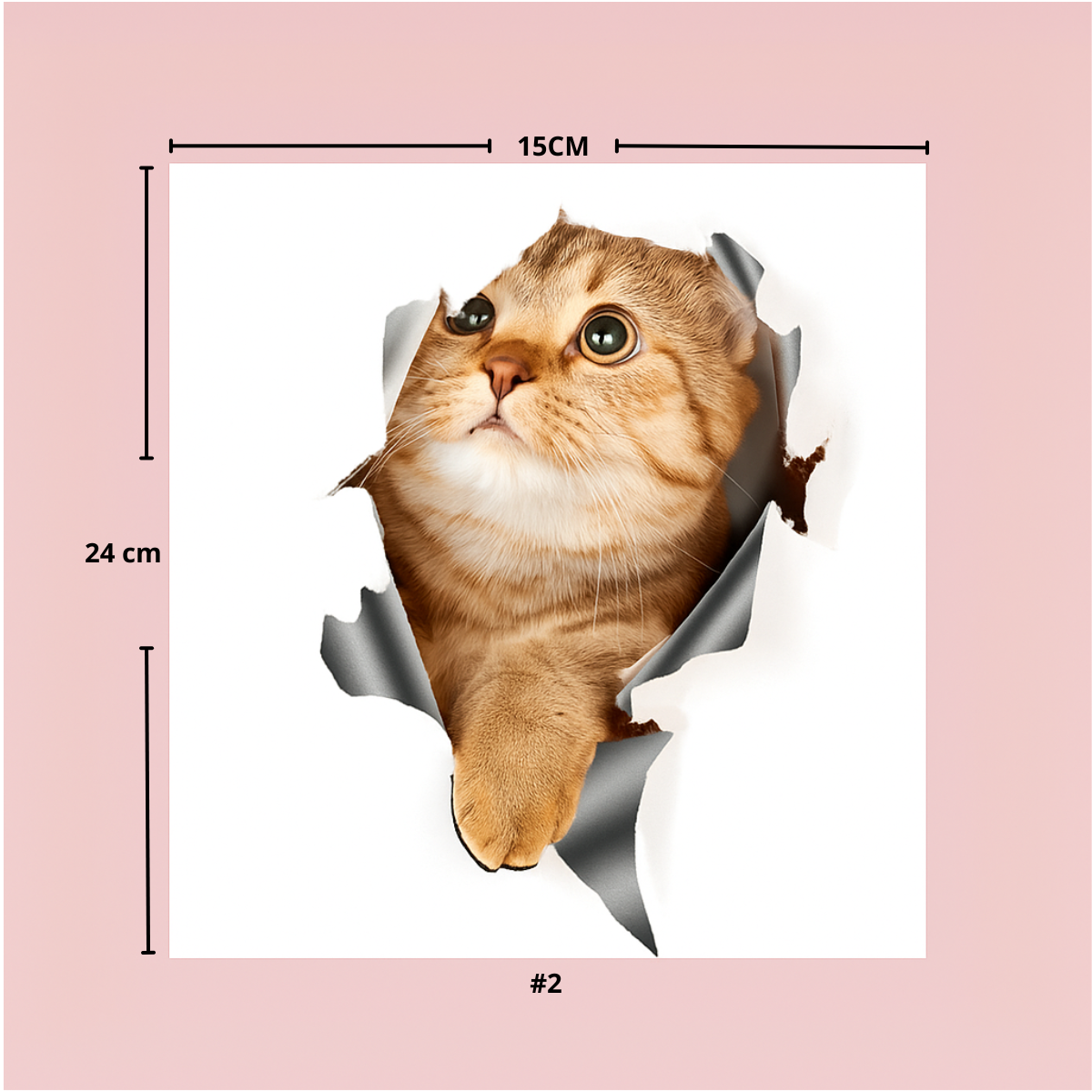 Cute 3D Wall Stickers Featuring Cats and Dogs