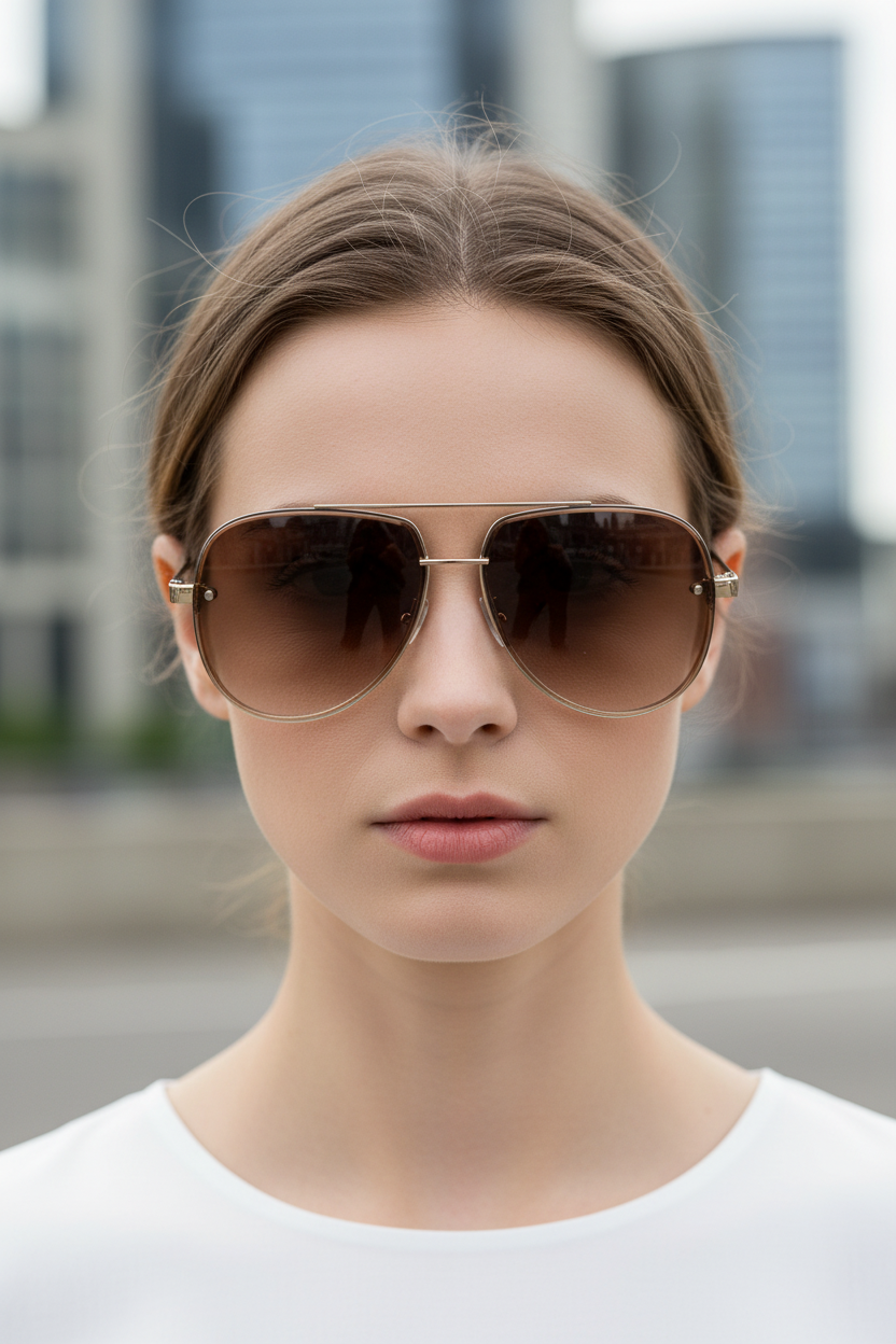 UV400 Anti-Glare Aviator Sunglasses