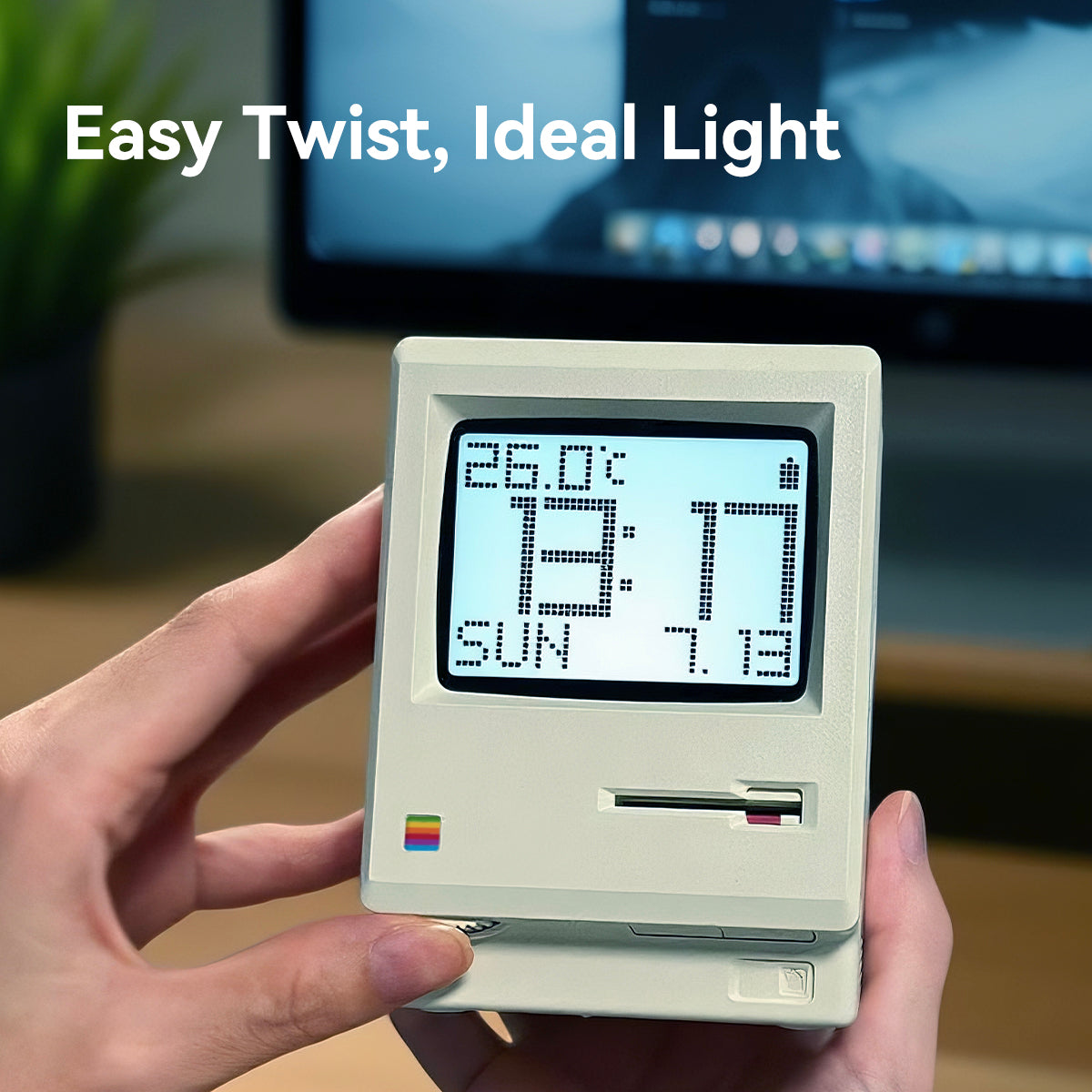 Retro Computer Style Digital Alarm Clock
