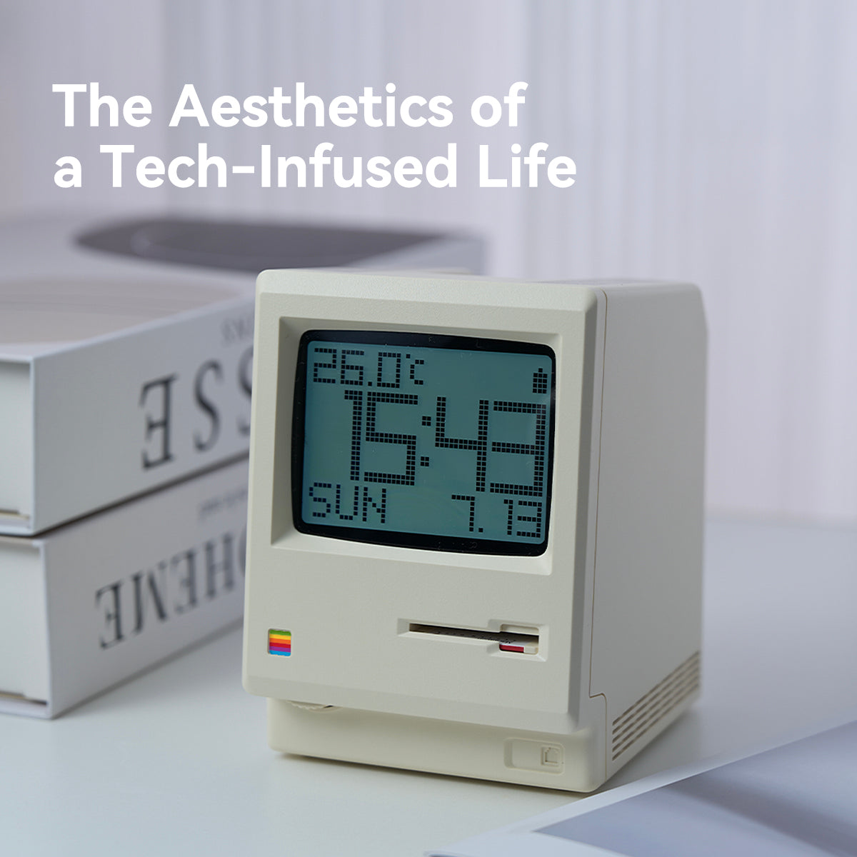 Retro Computer Style Digital Alarm Clock