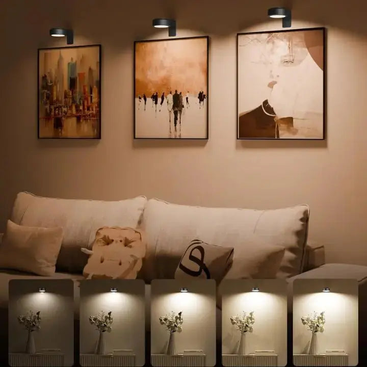 Magnetic LED Light for Stylish Artwork Illumination