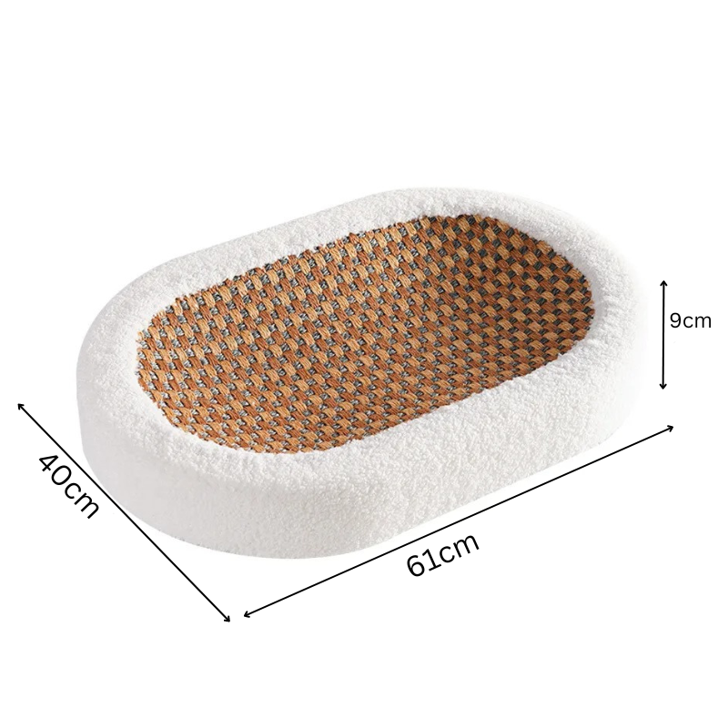 50% discount | Cat Scratch Lounge - Plush cat bed with scratchable surface