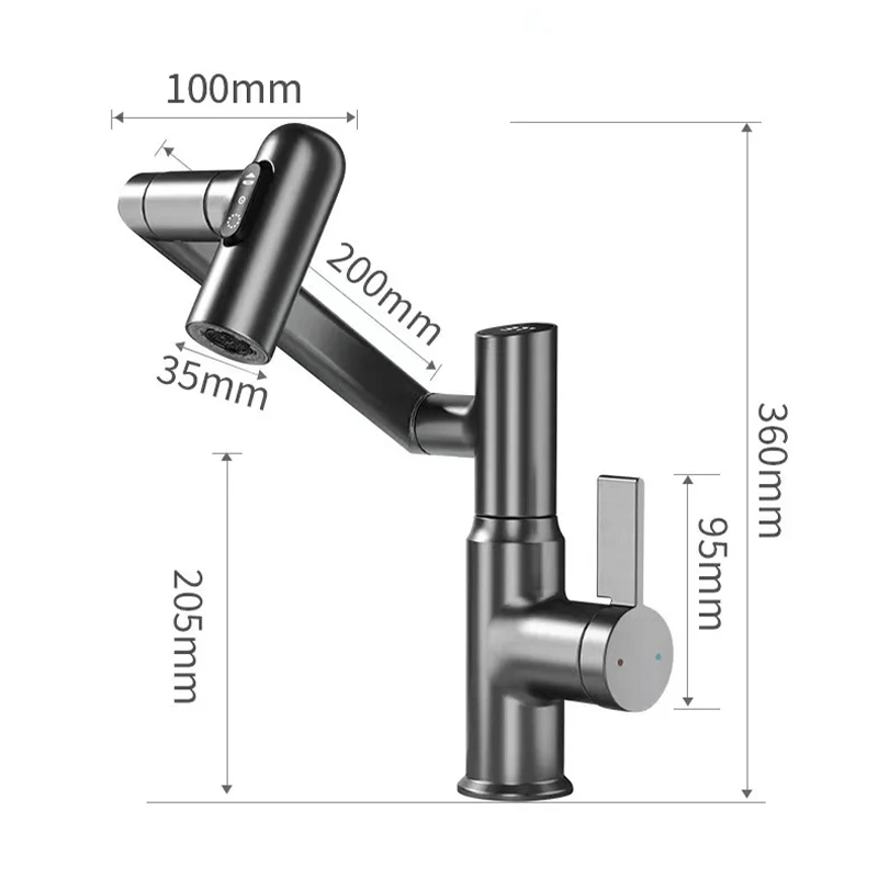 360° Faucet with LED Temperature Display
