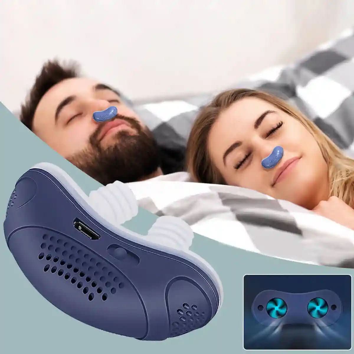 Compact CPAP Device for Sleep Apnea and Snoring Relief