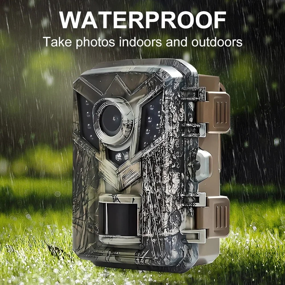 Compact HD Trail Camera with Night Vision and Waterproof Design