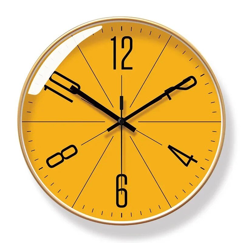 Contemporary Black Wall Clock Featuring Quartz Accuracy