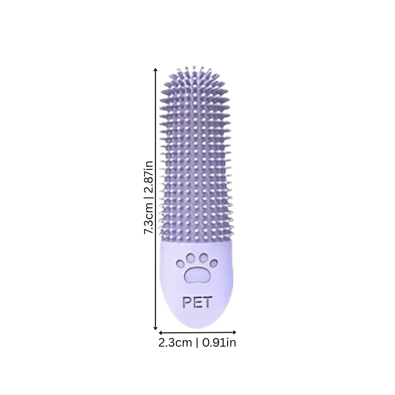 3-Pack Finger Toothbrushes for Dogs and Cats