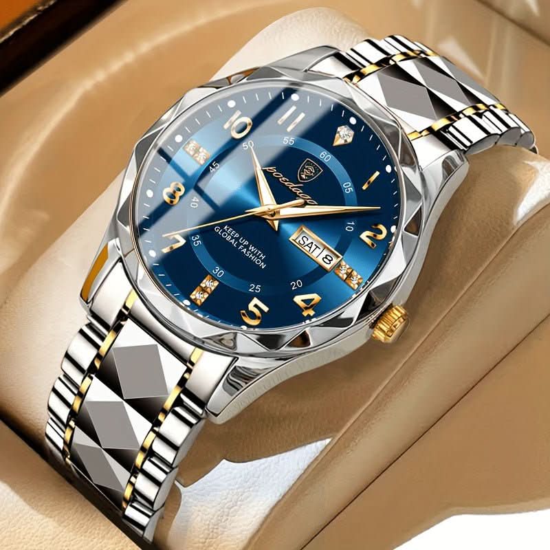 Men's Titanium Sports Watch with Chronograph and Multifunction Features