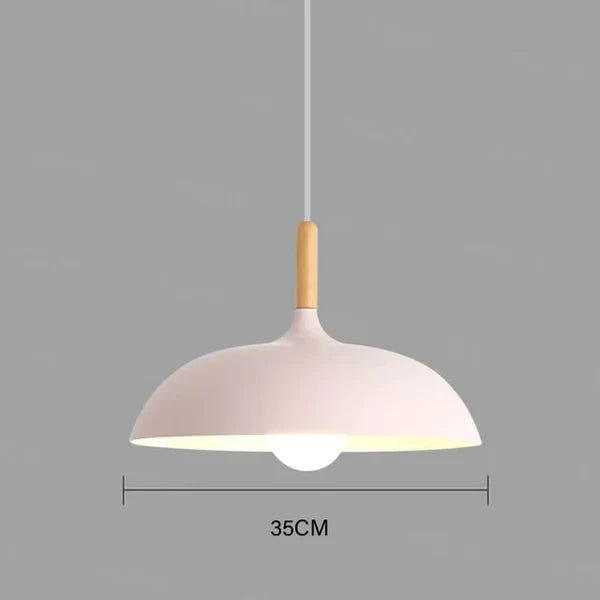 Ceiling Lamp Crafted from Northern Oak