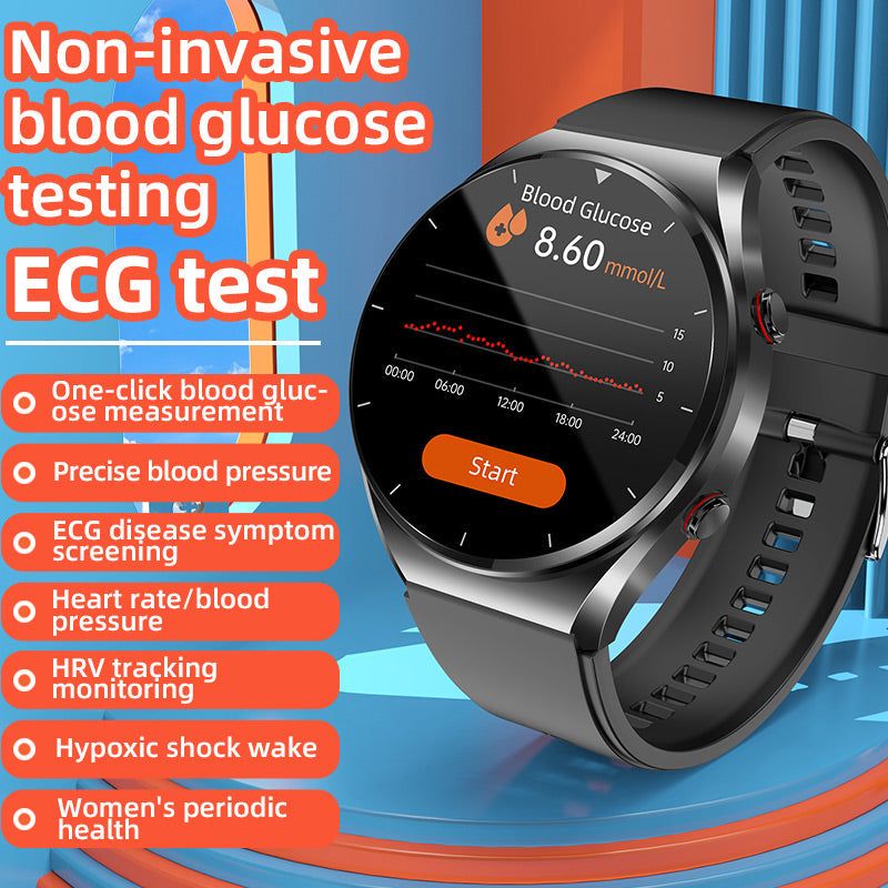 Smartwatch for Health Tracking with ECG and Blood Sugar Monitoring