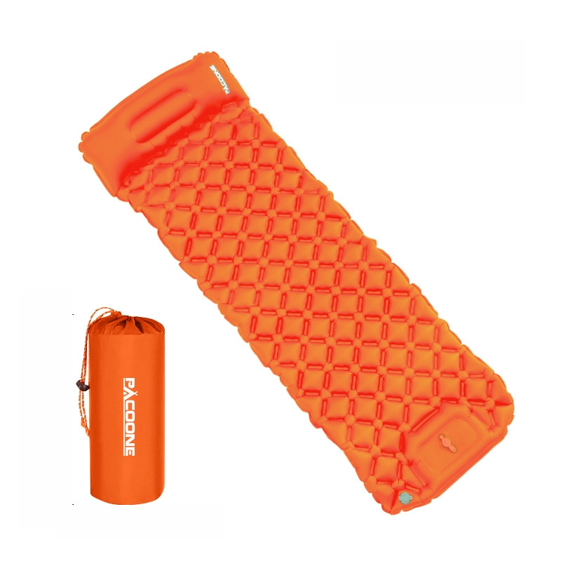 Compact Sleeping Pad with Built-in Pillow