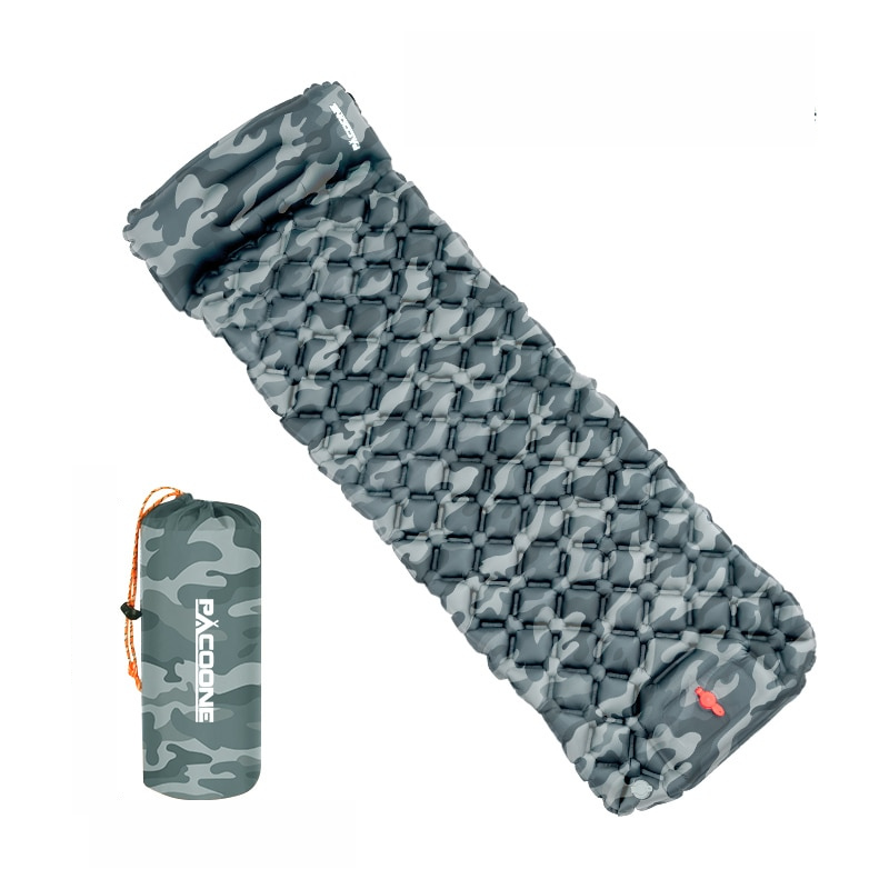 Compact Sleeping Pad with Built-in Pillow