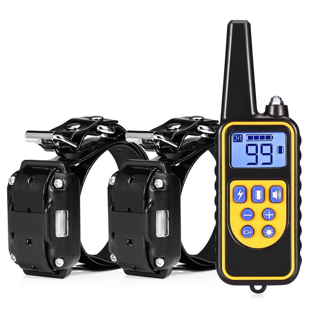 Remote-Controlled Waterproof Dog Training Collar with Three Modes
