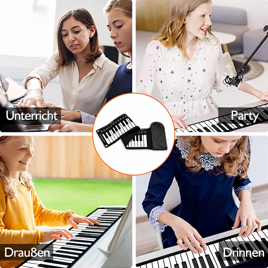 Portable Roll-Up Piano - Play Your Music Anytime, Anywhere