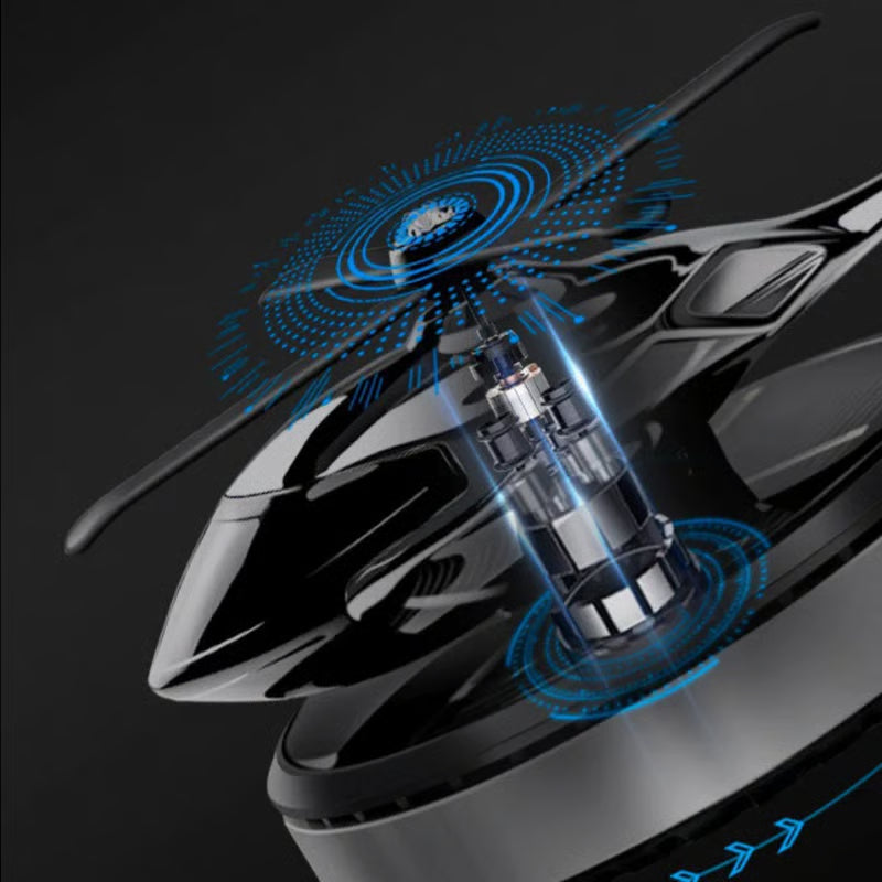 Solar Aromatherapy Car Diffuser with Rotating Design