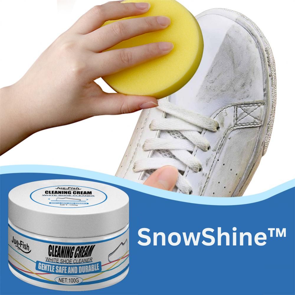 WhiteShine™ (1+1 FREE) | Shoe Cleaning Set (Creme + Sponge)