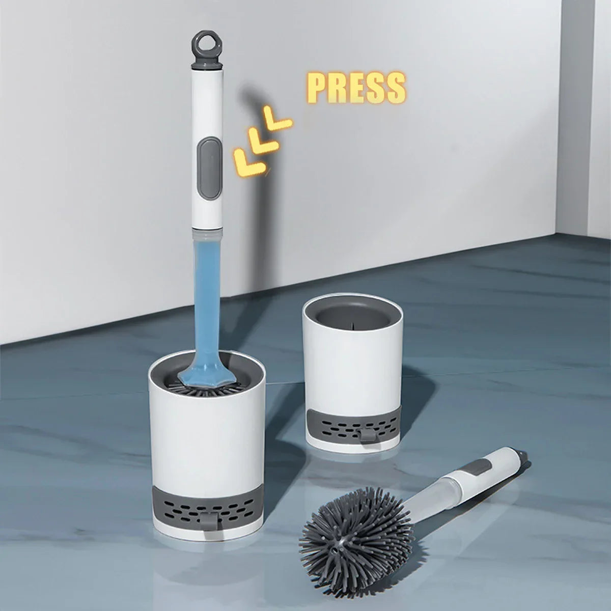 Silicone Toilet Brush for Effortless, Scratch-Free Cleaning