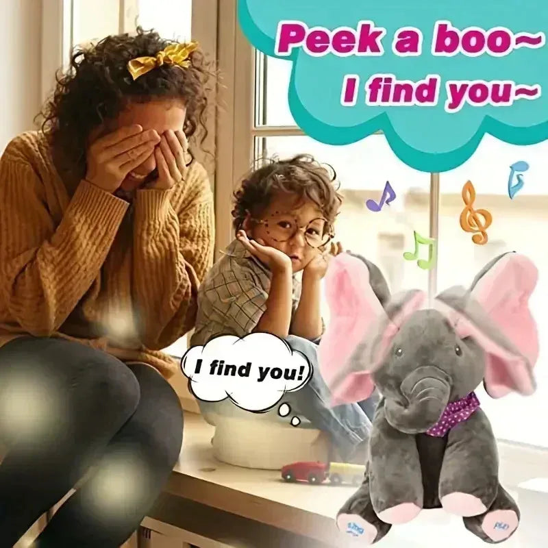 PeekPal™ – Talking Elephant Plush That Plays, Sings & Delights