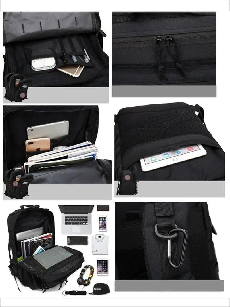 Durable Waterproof Backpack for Outdoor Activities – Multi-Compartment for Hiking, Travel, and Daily Use