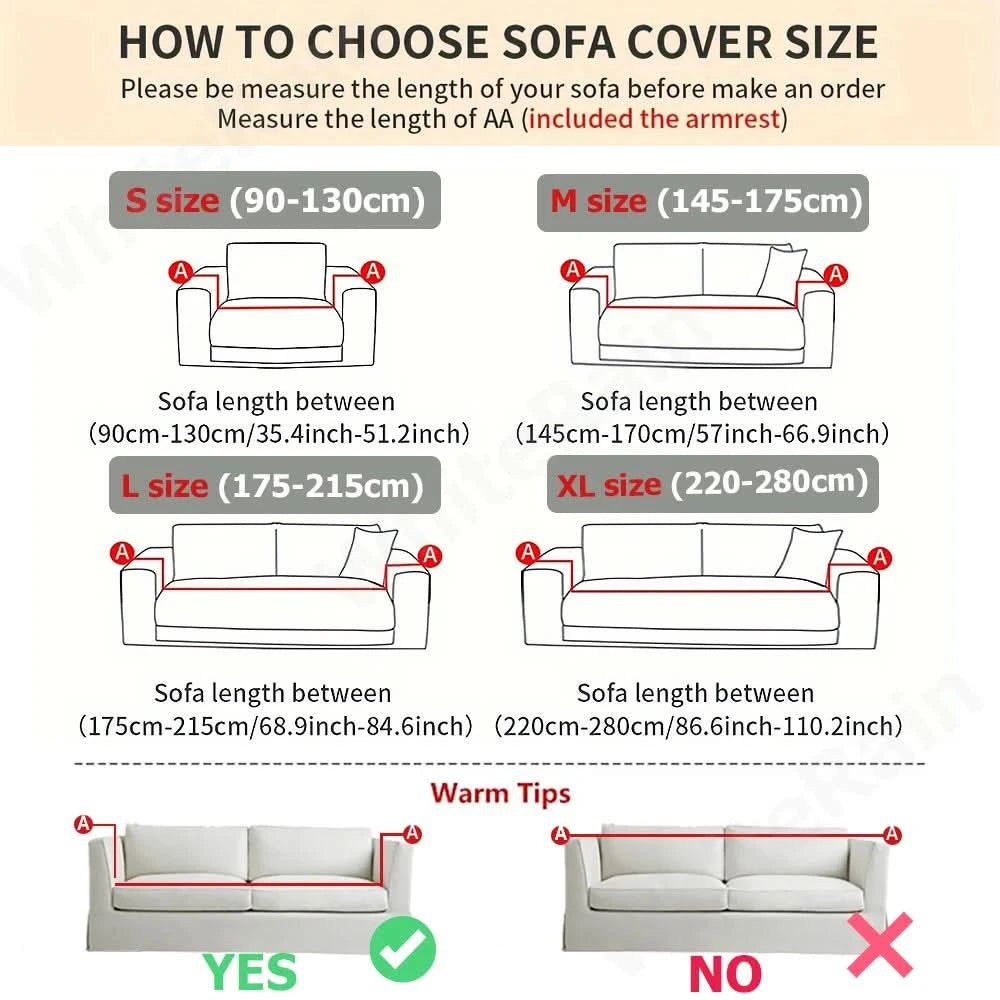 Slip-Resistant Sofa Cover – Machine Washable