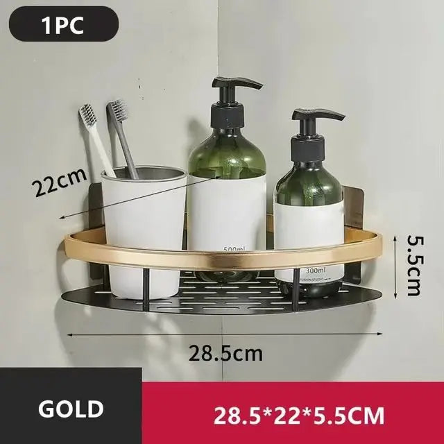 Aluminum Shower Shelf for Easy Installation Without Drilling