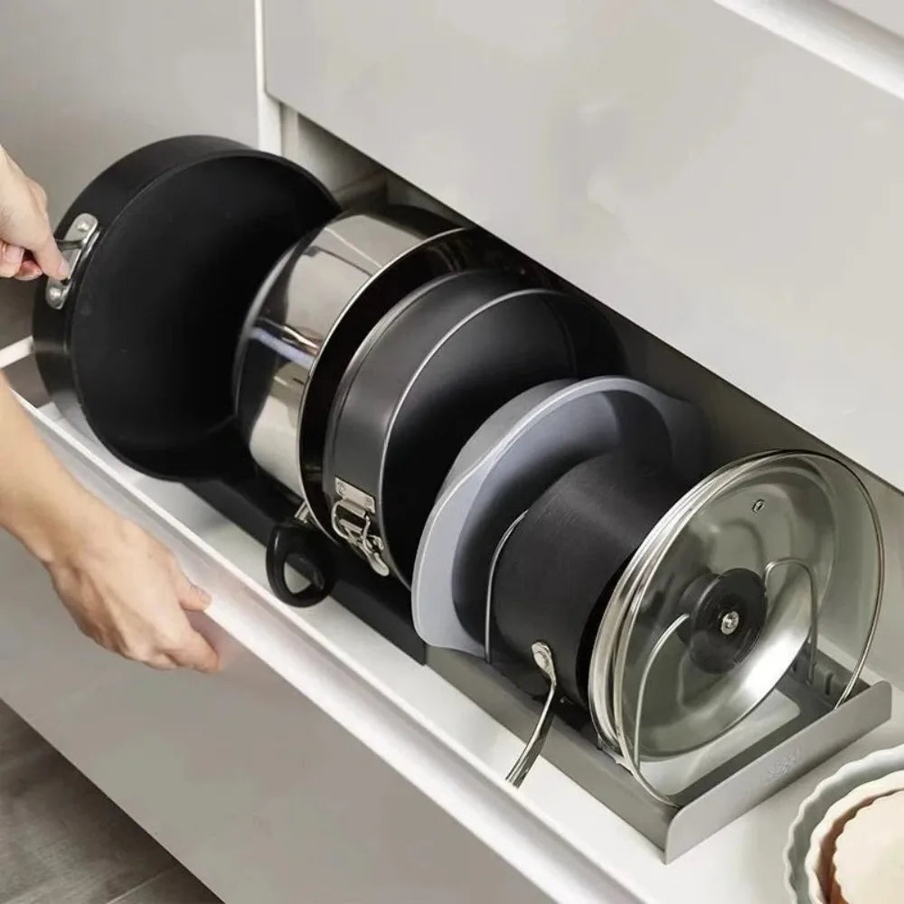 Expandable Pot Lid Holder and Pan Organizer