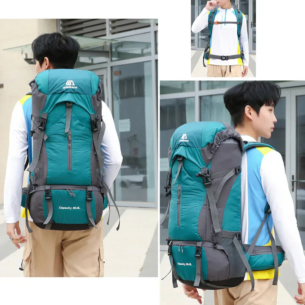 70L Hiking Backpack with Rain Cover