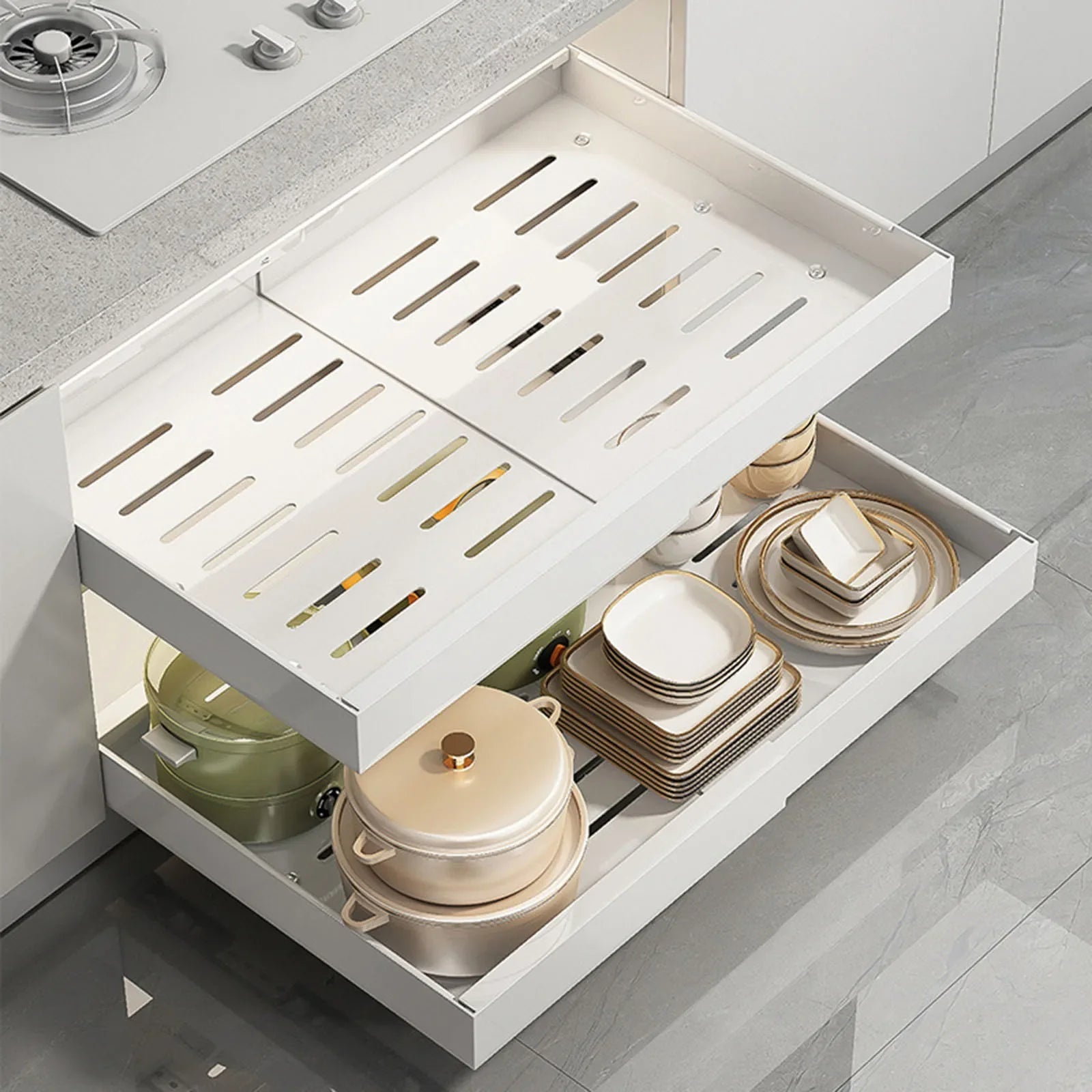 GlideEase™ — Effortless Kitchen Order That Doubles Your Space and Calms Your Chaos