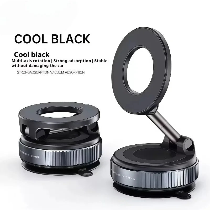 Magnetic Phone Mount with Vacuum Suction Cup – 360° Adjustable