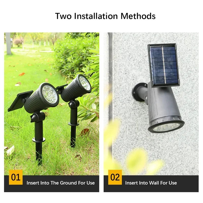 Outdoor Solar LED Garden Spotlight