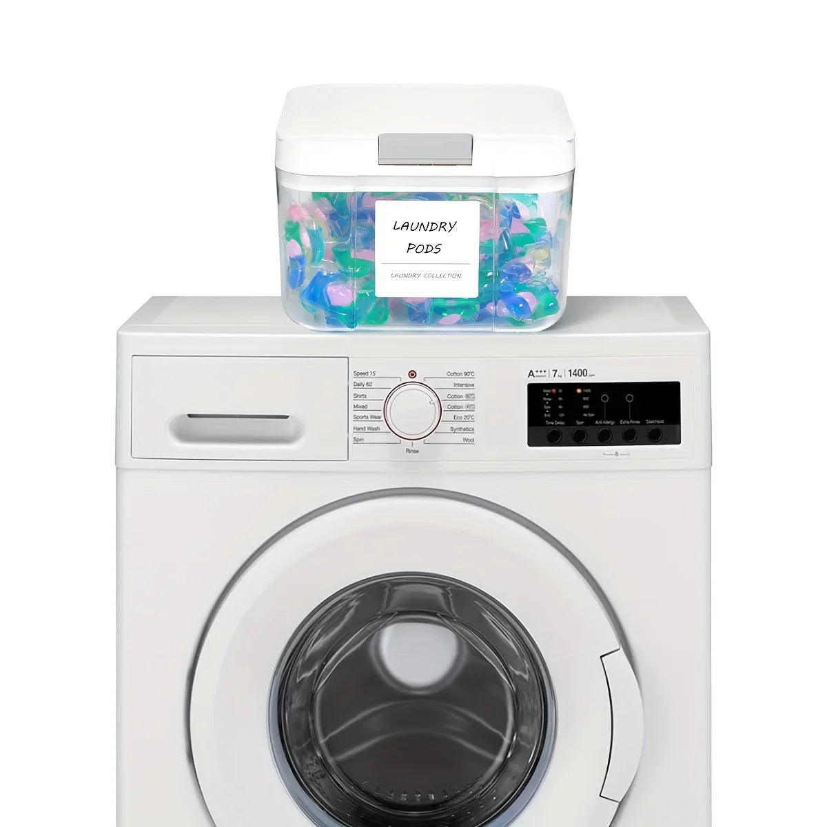 Detergent Pod Storage Container with Lid