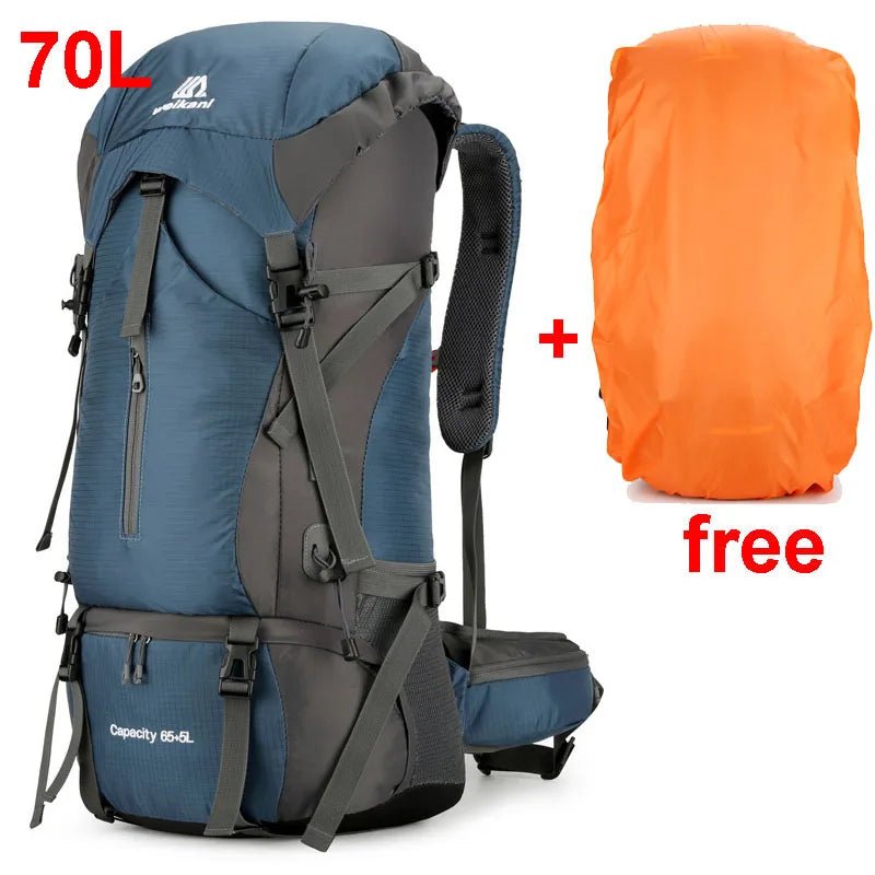 70L Hiking Backpack with Rain Cover