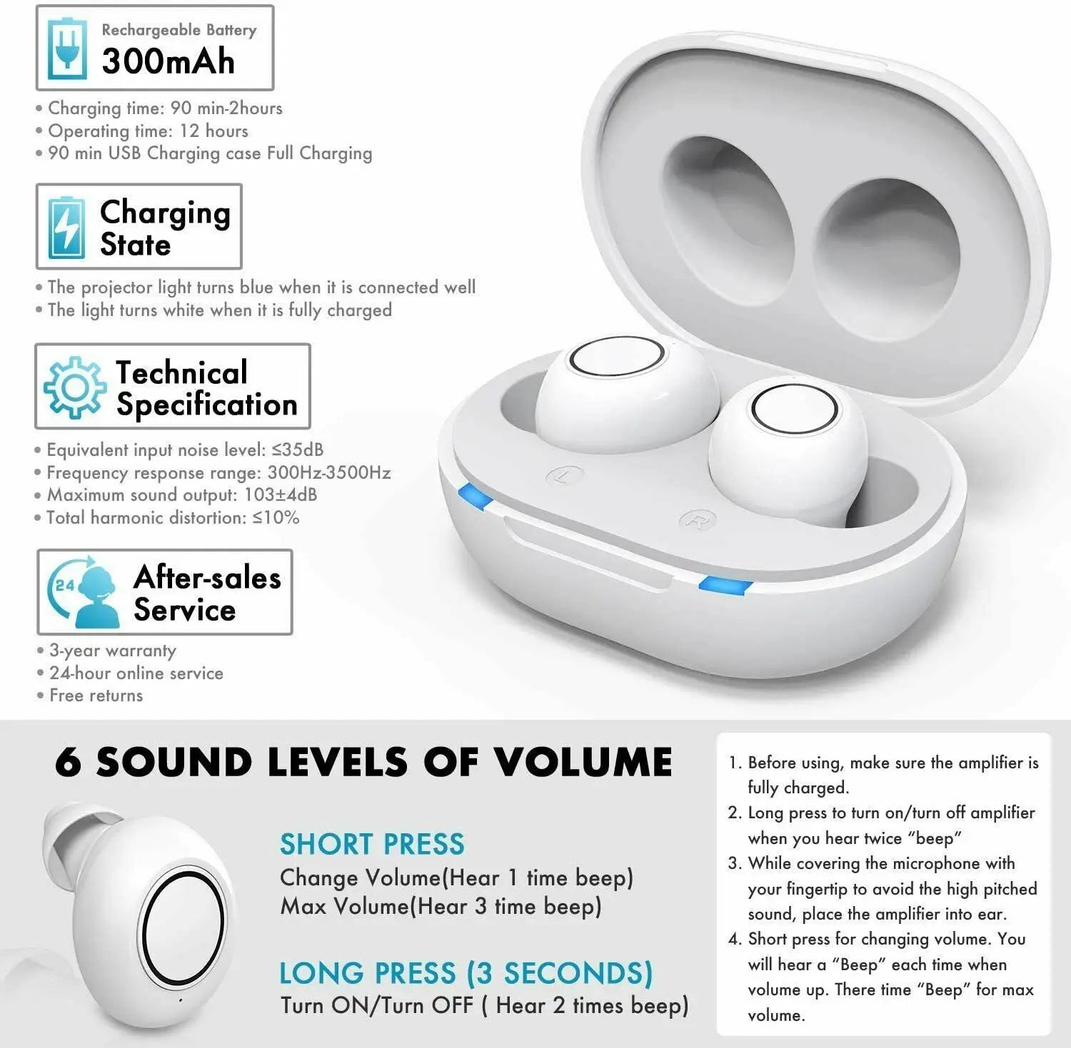 Bluetooth-Controlled Hearing Aid with Multi-Mode Sound Features
