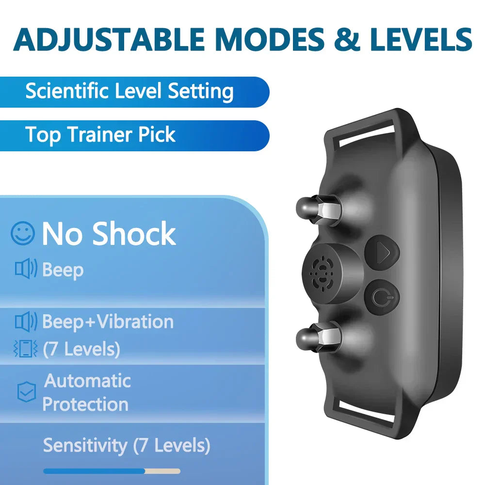 Rechargeable Humane Bark Collar for Dogs of All Sizes