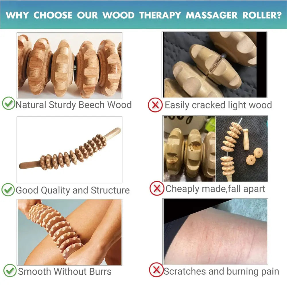 Beech Wood Massage Roller