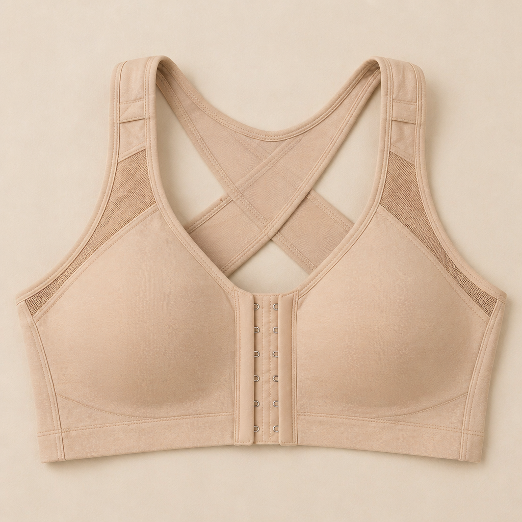SilhouetteEase™ – Wireless Posture-Correcting Bra with Cross-Back Lift
