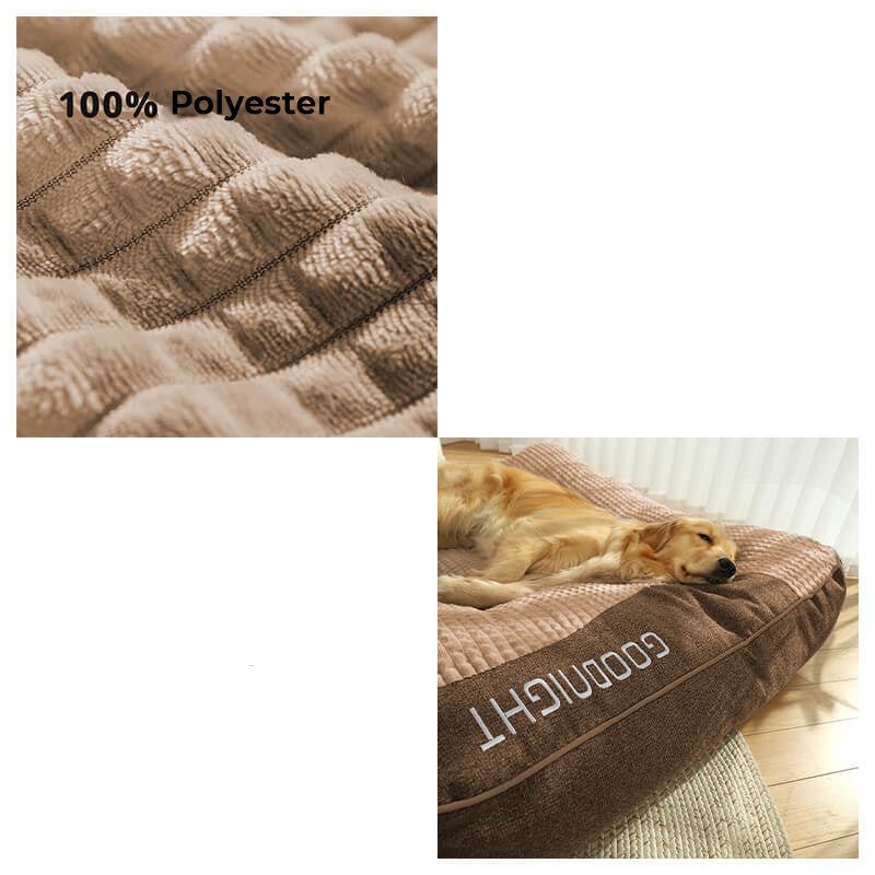 Large Orthopedic Dog Bed with Scratch-Resistant Design for Spinal Support