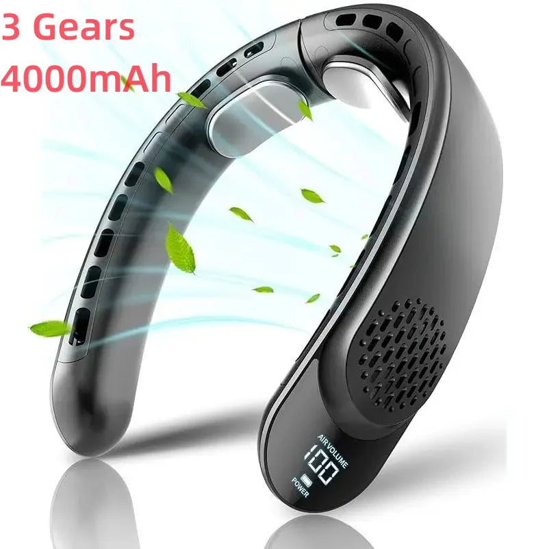Hands-Free 360° Neck Fan - Cool Breeze Technology