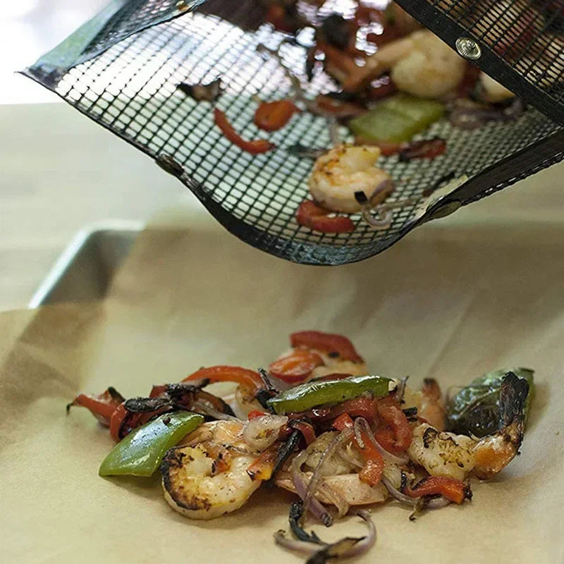 Non-Stick Grill Bags Set of 3 for Vegetables and Meat