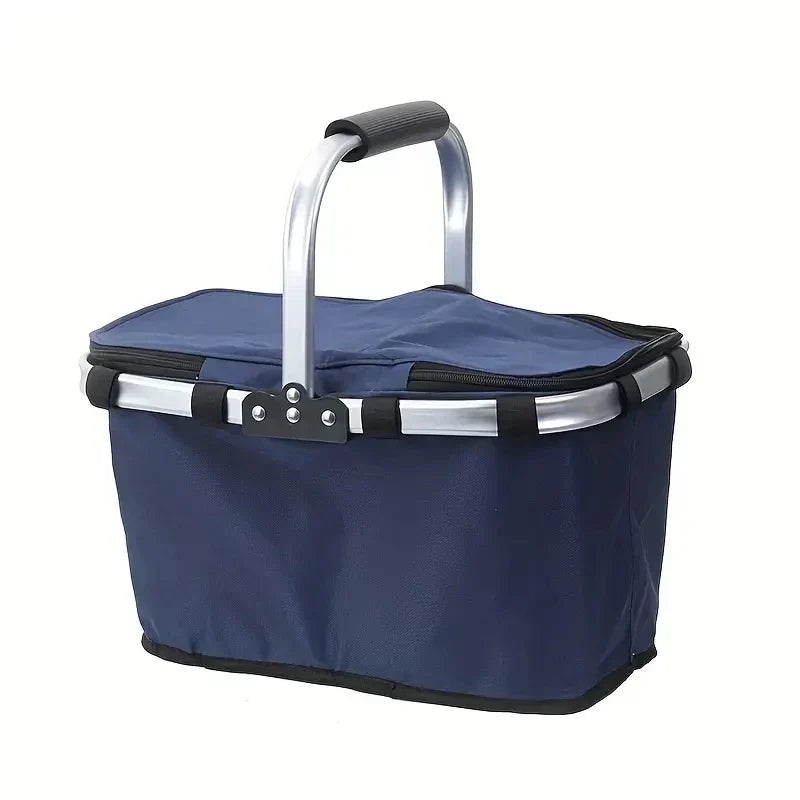 Insulated Picnic Basket for Outdoor Use