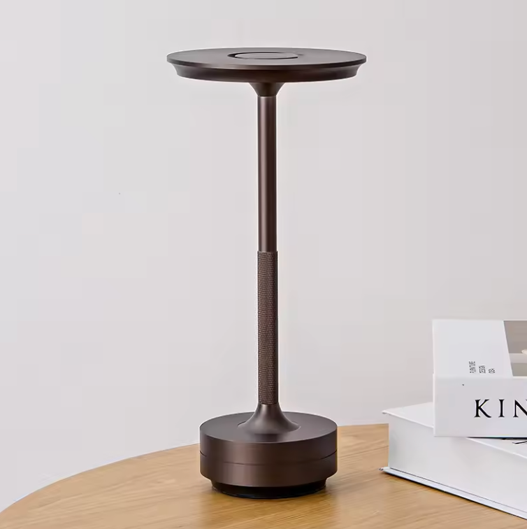 Wireless LED Desk Lamp with Touch Dimmer – Aluminum, IP44