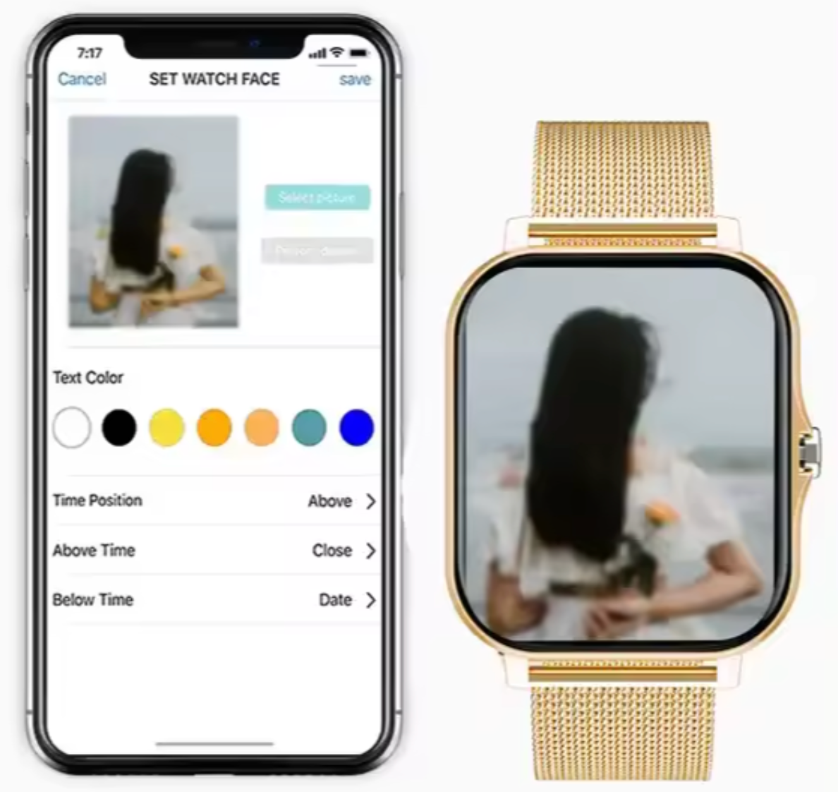 Stylish Women's Smartwatch – Complete Health Monitoring & Extended Battery