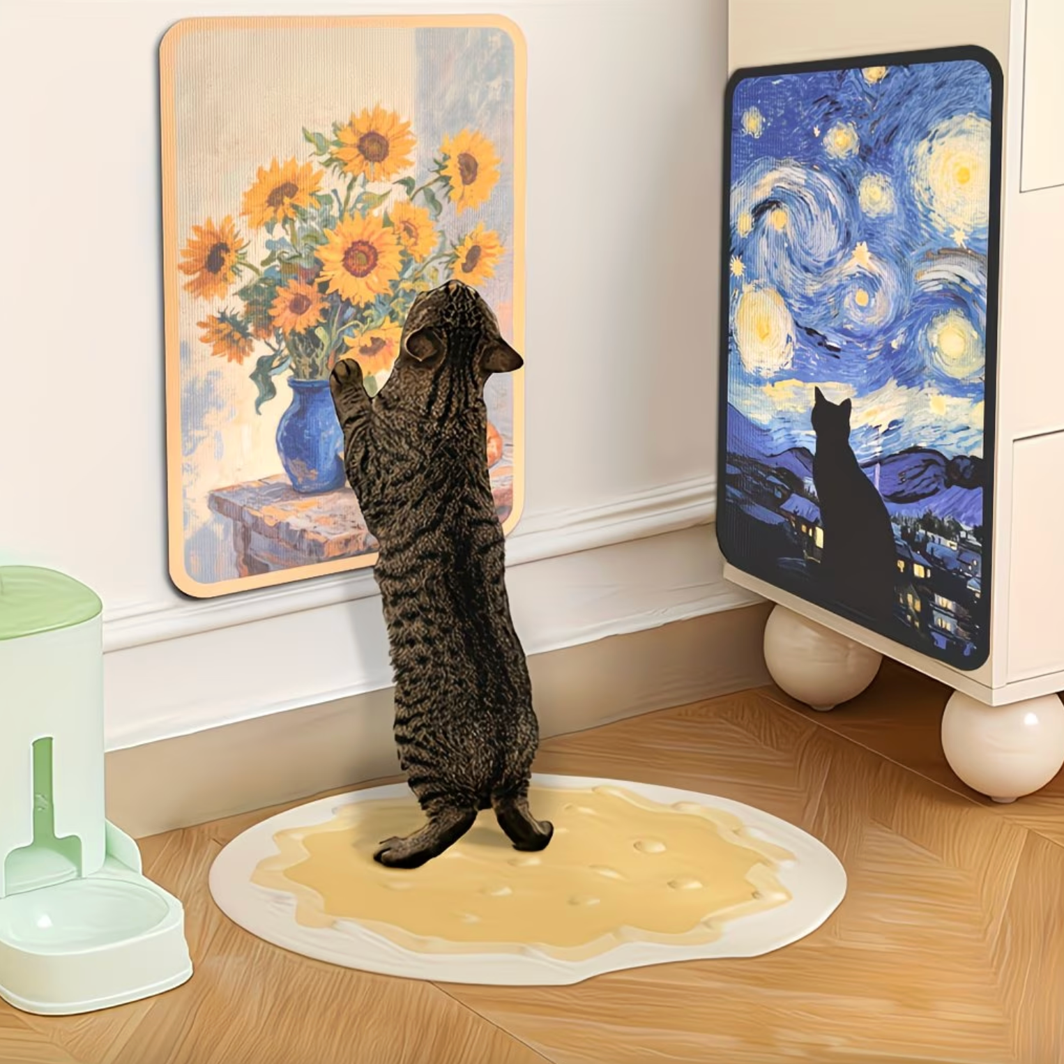 Artistic Cat Scratching Board