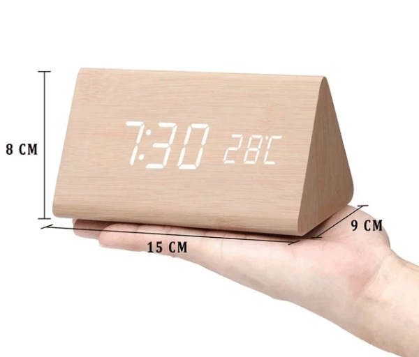 Voice-Activated LED Clock for Any Room - LumaWood Design